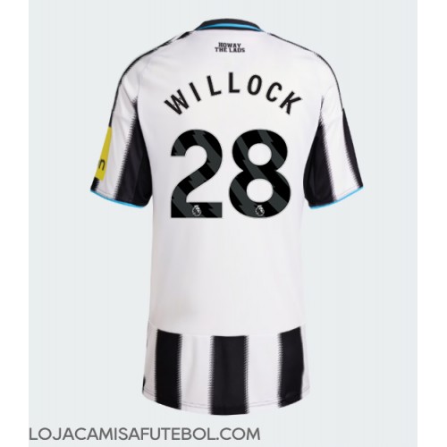 Camisa de Futebol Newcastle United Joe Willock #28 Equipamento Principal Mulheres 2025-26 Manga Curta